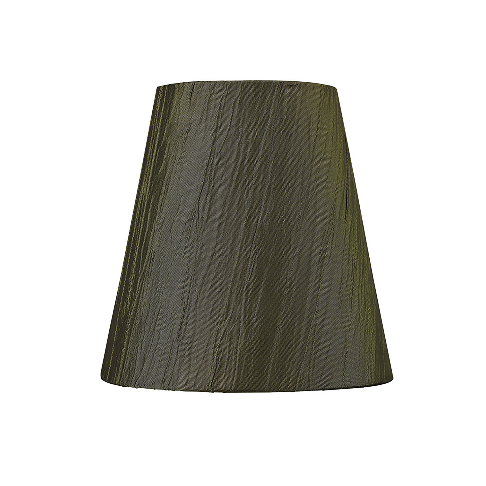 ILS10113  Wrinkle Fabric Shade 13cm Clip-On Olive